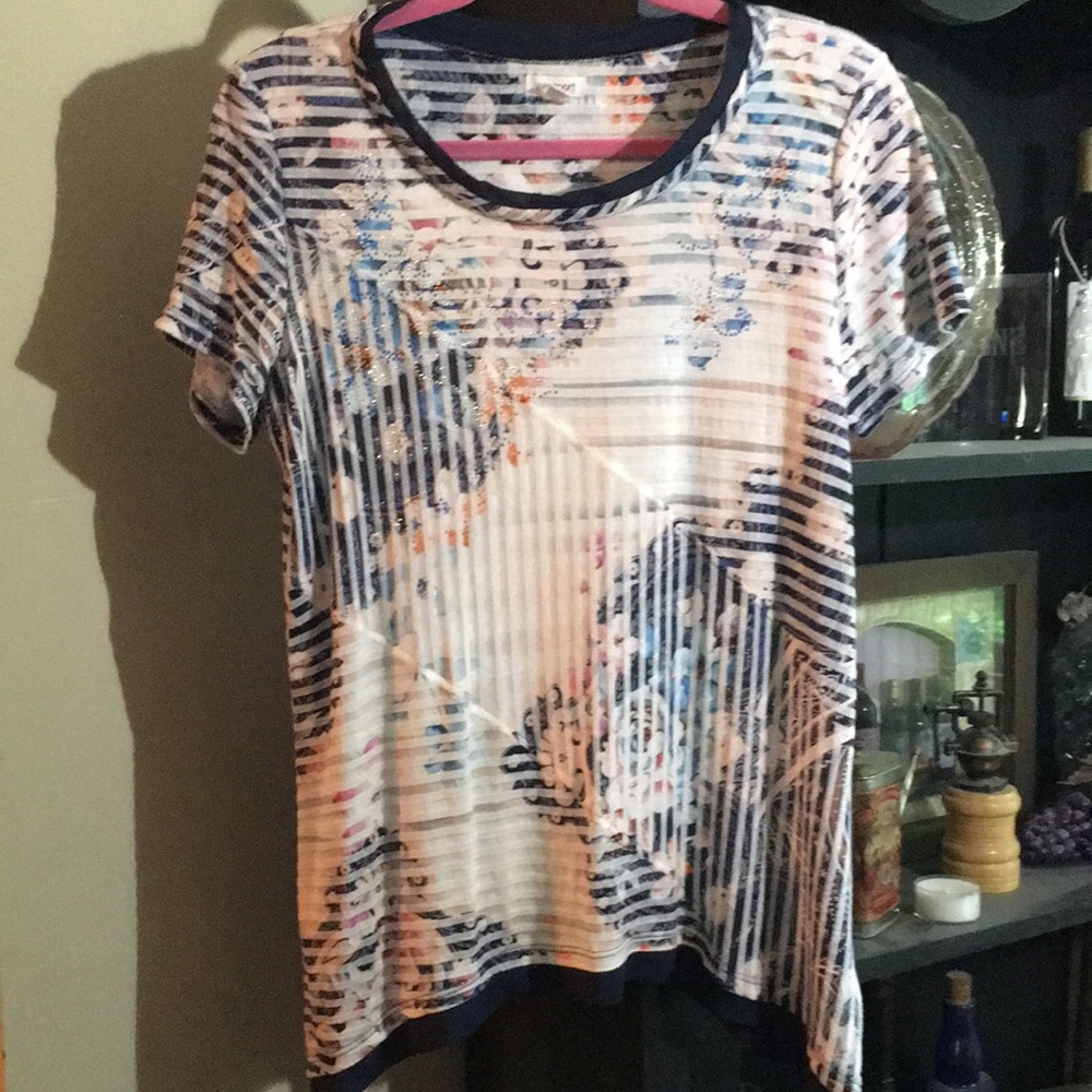 Westport Bejeweled Blouse SIZE M